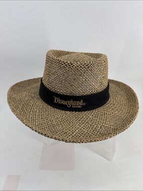 Men’s Straw Fedora Hat - Tan with Black Band